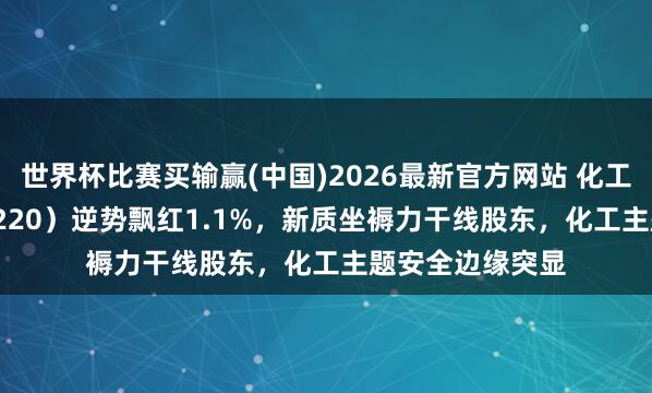 世界杯比赛买输赢(中国)2026最新官方网站 化工ETF国泰（516220）逆势飘红1.1%，新质坐褥力干线股东，化工主题安全边缘突显