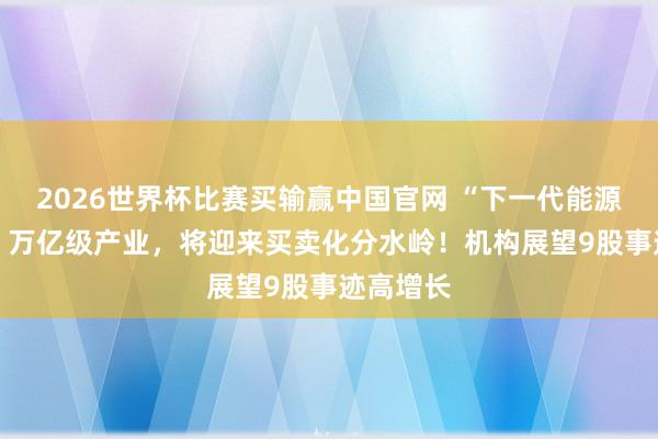 2026世界杯比赛买输赢中国官网 “下一代能源中枢” ！万亿级产业，将迎来买卖化分水岭！机构展望9股事迹高增长