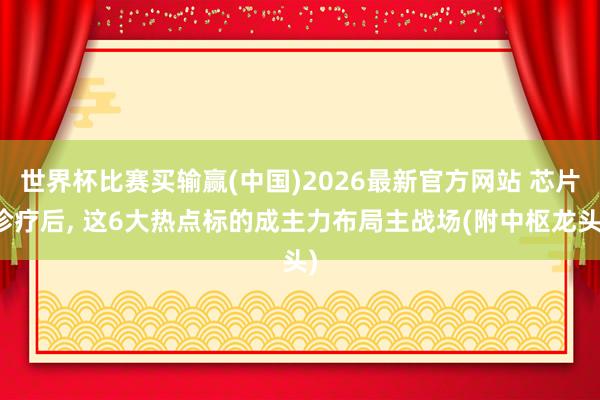 世界杯比赛买输赢(中国)2026最新官方网站 芯片诊疗后， 这6大热点标的成主力布局主战场(附中枢龙头)