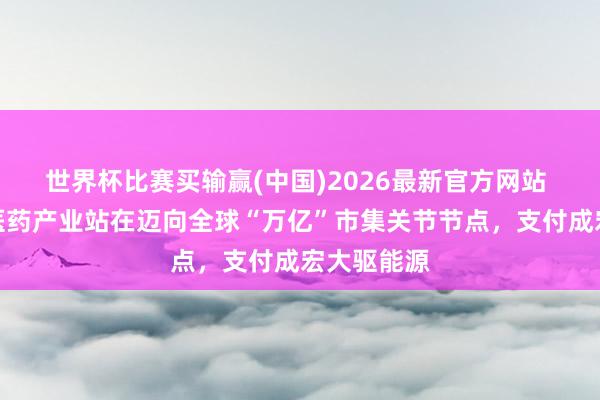 世界杯比赛买输赢(中国)2026最新官方网站 中国翻新医药产业站在迈向全球“万亿”市集关节节点，支付成宏大驱能源