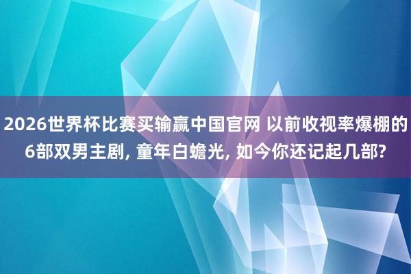 2026世界杯比赛买输赢中国官网 以前收视率爆棚的6部双男主剧， 童年白蟾光， 如今你还记起几部?