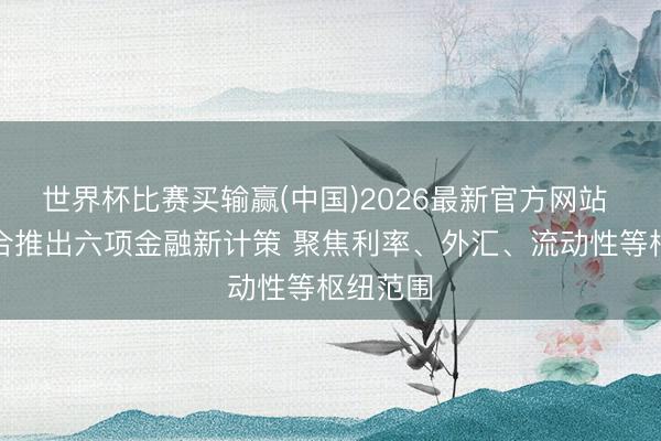 世界杯比赛买输赢(中国)2026最新官方网站 央行聚合推出六项金融新计策 聚焦利率、外汇、流动性等枢纽范围